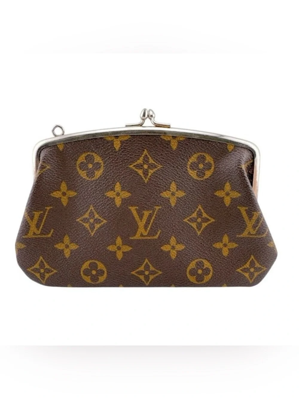 Louis Vuitton Limited Bucket Bag Mono kisslock Clutch Pre-Owned